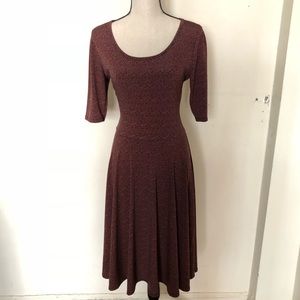LulaRoe Nicole classic dress size L